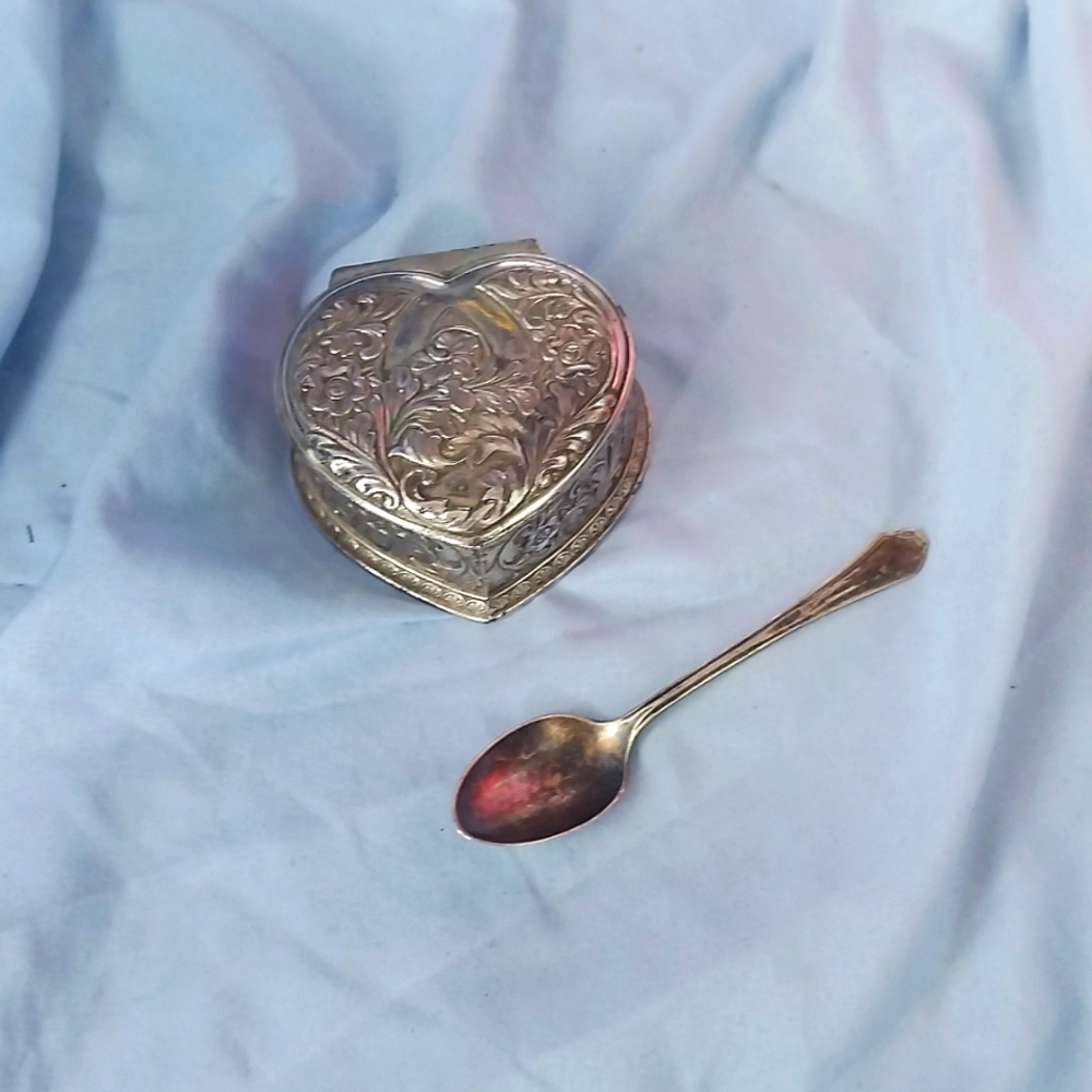 Silver Spoon & Dish From Japan in the 40s